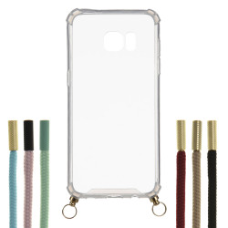 Funda Silicona Colgante Transparente para Samsung Galaxy S7 Edge