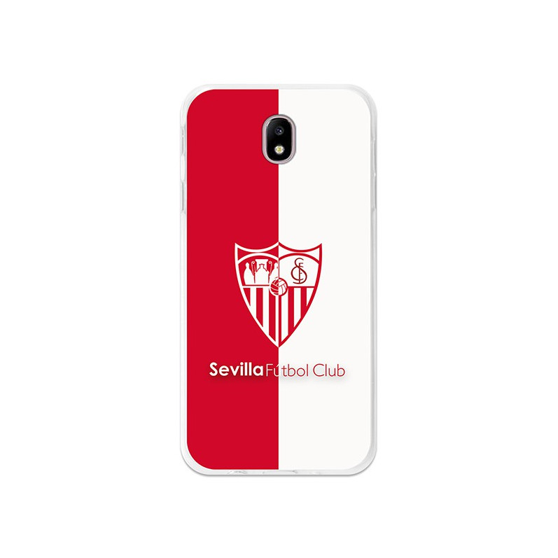 Coque Officielle Sevilla FC Écusson Bicolore pour Samsung Galaxy J7 2017 Européen