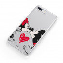 Coque pour Motorola Moto G7 Plus Officielle de Disney Mickey et Minnie Bisou - Classiques Disney