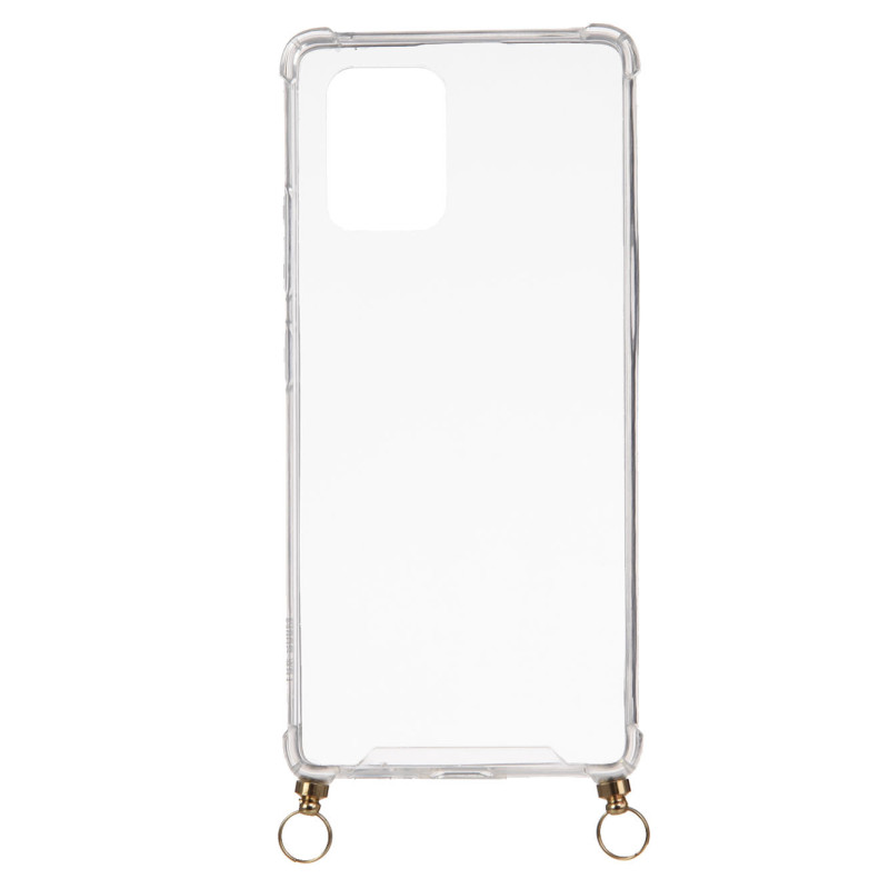 Funda Silicona Colgante Transparente para Samsung Galaxy S10 Lite