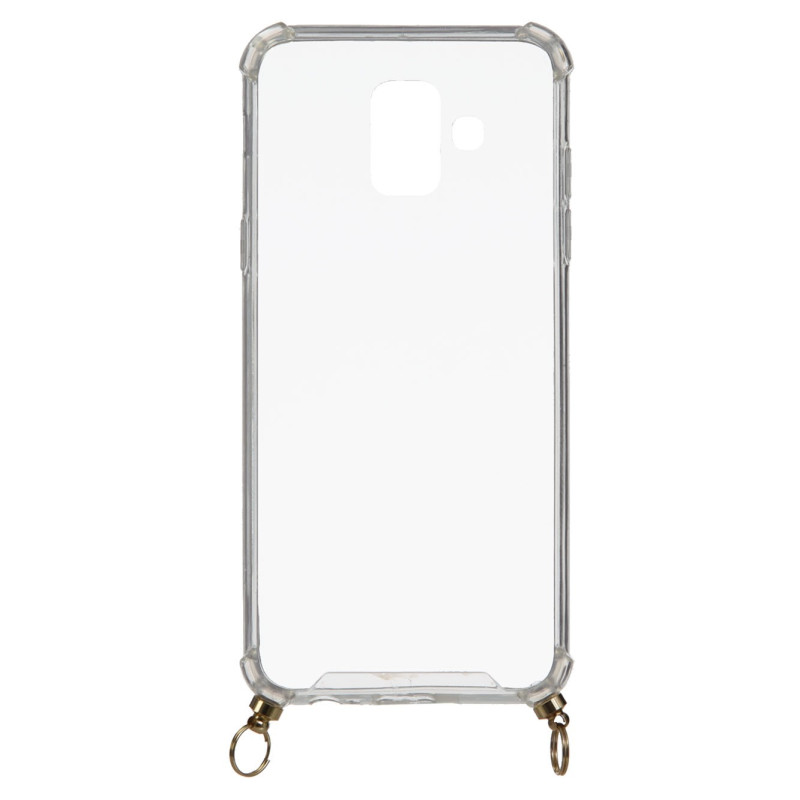 Funda Silicona Colgante Transparente para Samsung Galaxy A6 2018