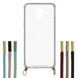 Funda Silicona Colgante Transparente para Samsung Galaxy A6 2018