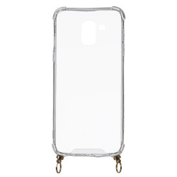 Funda Silicona Colgante Transparente para Samsung Galaxy J6 2018