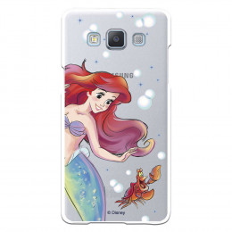 Carcasa Oficial Disney Sirenita y Sebastián Transparente para Samsung Galaxy A5 - La Sirenita- La Casa de las Carcasas