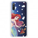 Carcasa Oficial Disney Sirenita y Sebastián Transparente para Xiaomi Mi 9 - La Sirenita- La Casa de las Carcasas
