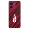 Funda para Motorola Edge 40 del Granada CF Escudo - Líneas Rojas y Negras  - Licencia Oficial Granada CF