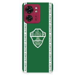 Funda para Motorola Edge 40 del Elche CF Escudo Fondo Verde  - Licencia Oficial Elche CF