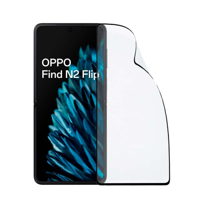 Cristal Templado Completo Irrompible para Oppo Find N2 Flip Cristal Templado Completo Irrompible para Oppo Find N2 Flip