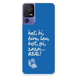 Funda para TCL 40 SE del Real Sociedad de Fútbol Real grito afición  - Licencia Oficial Real Sociedad de Fútbol