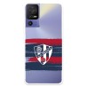 Funda para TCL 40 SE del SD Huesca Rayas Transparente  - Licencia Oficial SD Huesca