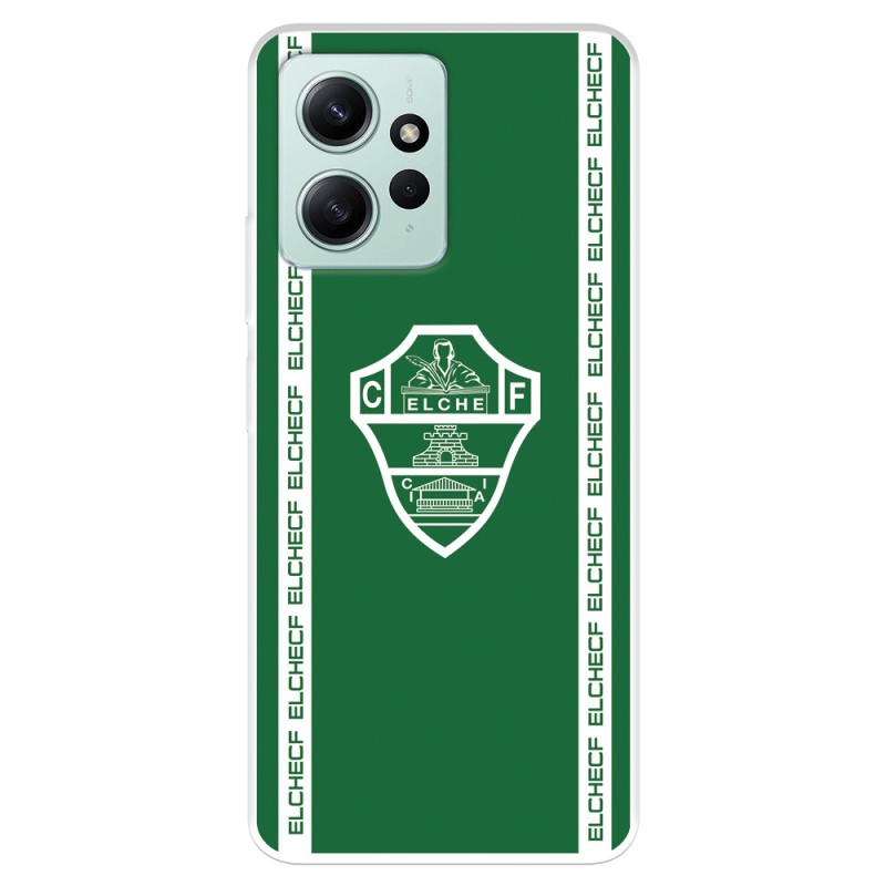 Funda para Xiaomi Redmi Note 12 4G del Elche CF Escudo Fondo Verde  - Licencia Oficial Elche CF