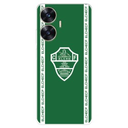 Funda para Realme C55 del Elche CF Escudo Fondo Verde  - Licencia Oficial Elche CF