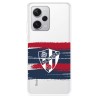 Funda para Xiaomi Redmi Note 12 Pro Plus del SD Huesca Rayas Transparente  - Licencia Oficial SD Huesca