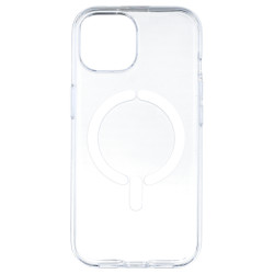 Funda Transparente Resistente Compatible con MagSafe para iPhone 15