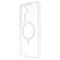 Funda Transparente Logo Compatible con Magsafe para Samsung Galaxy S24 FE