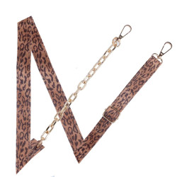 Lanyard avec chaîne Animal Print - Cordon pour téléphone et sac