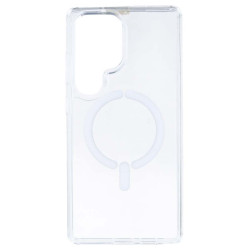 Funda Transparente Logo Compatible con Magsafe para Samsung Galaxy S25 Ultra