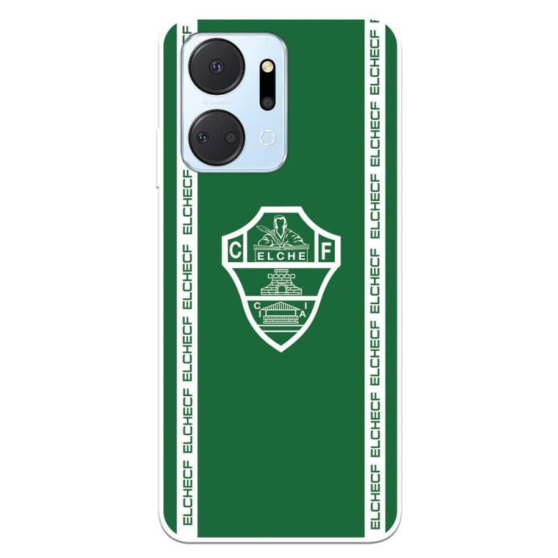 Funda para Honor X7A del Elche CF Escudo Fondo Verde  - Licencia Oficial Elche CF