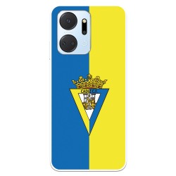 Funda para Honor X7A del Cádiz CF Escudo Fondo Bicolor  - Licencia Oficial Cádiz CF