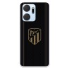 Funda para Honor X7A del Atlético de Madrid Escudo Dorado Fondo Negro  - Licencia Oficial Atlético de Madrid