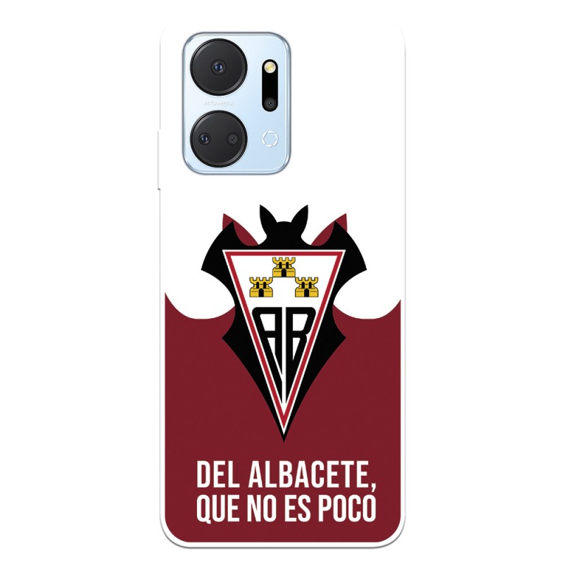 Funda para Honor X7A del Albacete Balompié Escudo "Del Albacete que no es poco"  - Licencia Oficial Albacete Balompié