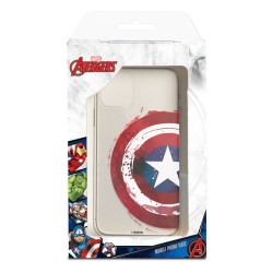 Funda para Honor X7A Oficial de Marvel Capitán América Escudo Transparente - Marvel