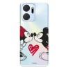 Funda para Honor X7A Oficial de Disney Mickey y Minnie Beso - Clásicos Disney