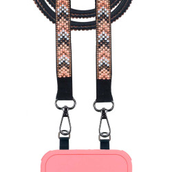 Lanyard Étnico de Cuentas - Colgante para Móvil y Bolso