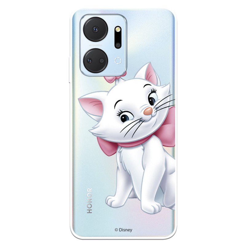 Funda para Honor X7A Oficial de Disney Marie Silueta - Los Aristogatos