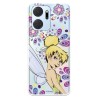 Funda para Honor X7A Oficial de Disney Campanilla Flores - Peter Pan