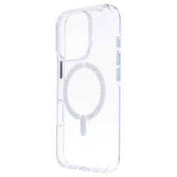 Funda Antiyellow Compatible con MagSafe con Brillantes para iPhone 16 Pro