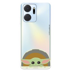 Funda para Honor X7A Oficial de Star Wars Baby Yoda Sonrisas - The Mandalorian