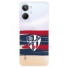 Funda para Realme 10 del SD Huesca Rayas Transparente  - Licencia Oficial SD Huesca