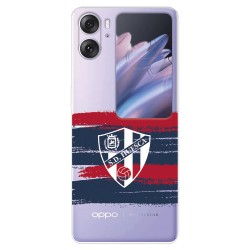 Funda para Oppo Find N2 Flip del SD Huesca Rayas Transparente  - Licencia Oficial SD Huesca