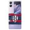 Funda para Oppo Find N2 Flip del SD Huesca Rayas Transparente  - Licencia Oficial SD Huesca