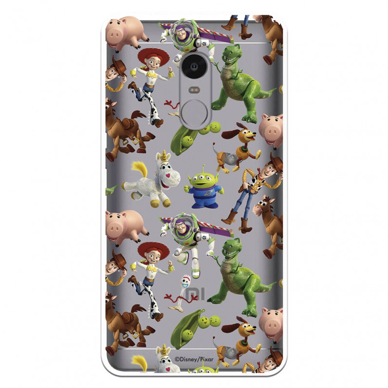 Coque Officielle Disney Toy Story Silhouettes Transparente - Toy Story pour Xiaomi Redmi Note 4