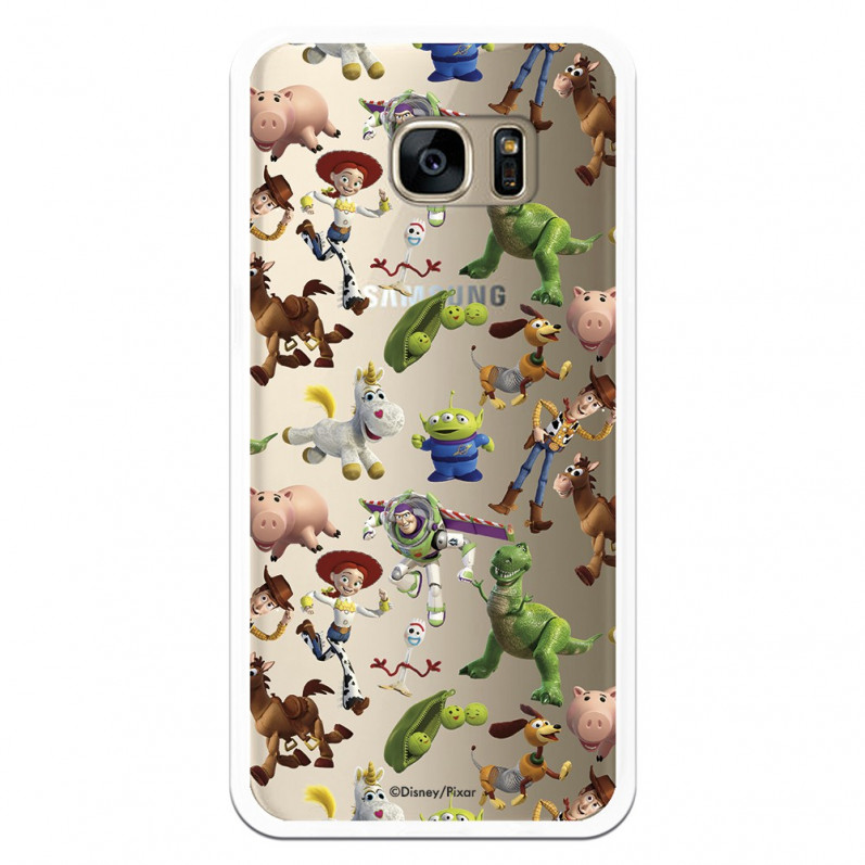 Coque Officielle Disney Toy Story Silhouettes Transparente - Toy Story pour Samsung Galaxy S7 Edge