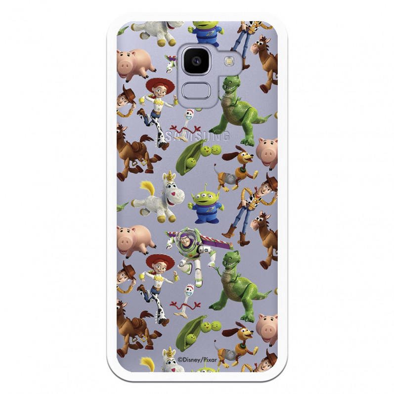 Coque Officielle Disney Toy Story Silhouettes Transparente - Toy Story pour Samsung Galaxy J6 2018