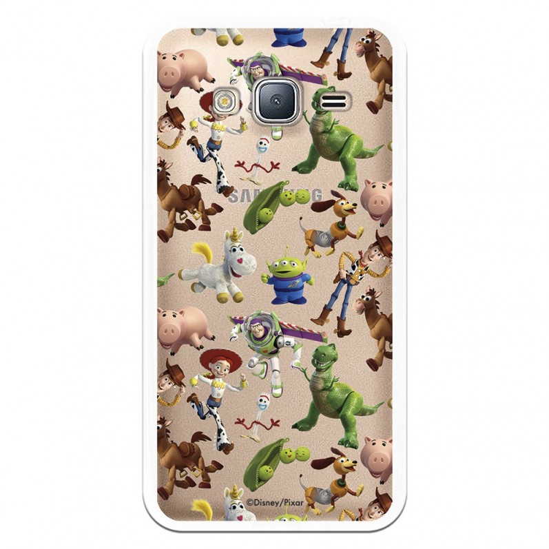 Coque Officielle Disney Toy Story Silhouettes Transparente - Toy Story pour Samsung Galaxy J3