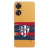 Funda para Oppo Reno 8T del SD Huesca Rayas Transparente  - Licencia Oficial SD Huesca