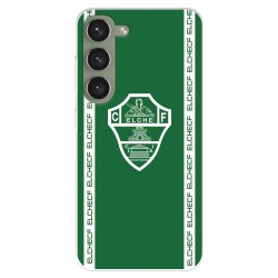 Funda para Samsung Galaxy S23+ del Elche CF Escudo Fondo Verde  - Licencia Oficial Elche CF