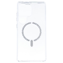 Coque Antiyellow Compatible MagSafe à paillettes pour Samsung Galaxy S24 Ultra - La Casa de las Carcasas, Accessoires et Coques 