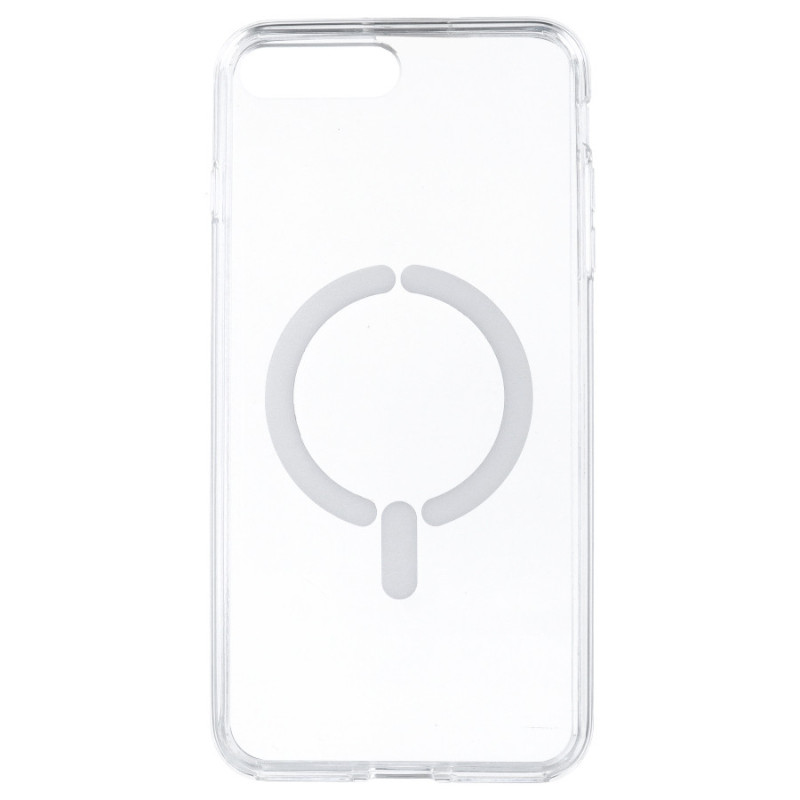Coque Transparente Logo Compatible avec Magsafe pour iPhone 8 Plus