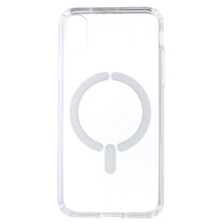 Coque Transparente Logo Compatible avec Magsafe pour iPhone XR