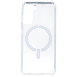 Coque Transparente Logo Compatible avec Magsafe pour Samsung Galaxy S21