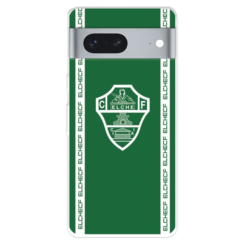 Funda para Google Pixel 7 5G del Elche CF Escudo Fondo Verde  - Licencia Oficial Elche CF