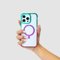 Coque Bumper Renforcée Dégradée Compatible avec Magsafe pour iPhone 16e - La Casa de las Carcasas, Accessoires et Coques pour té
