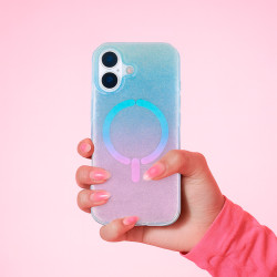 Coque Ring Glitter Compatible Magsafe pour iPhone 17 - La Casa de las Carcasas, Accessoires et Coques pour téléphones portables