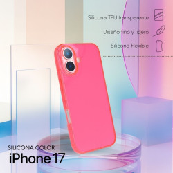 Coque Silicone Couleur pour iPhone 17 - La Casa de las Carcasas, Accessoires et Coques pour téléphones portables