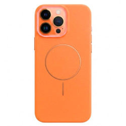 Funda Funda Magbattery Con Cubrecamara Naranja para iPhone 16 Pro